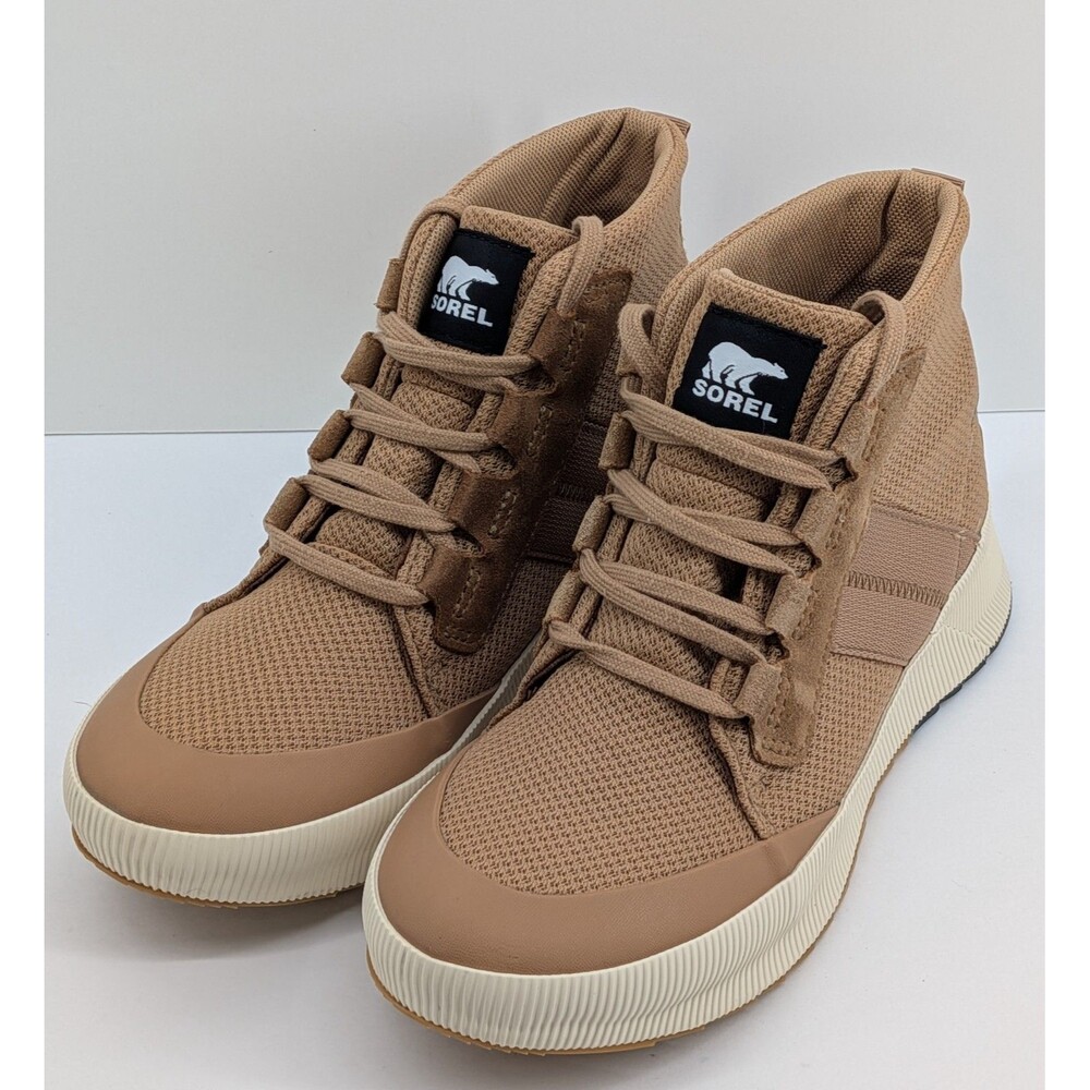 Sorel Out N About III Mid Waterproof Sneaker Boots Tan Women's Size 8